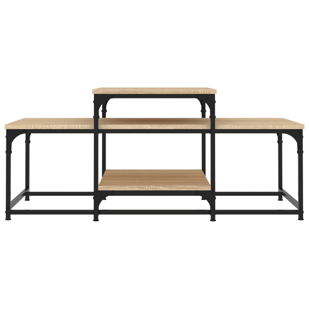 Stolić za kavu boja hrasta 102x60x45 cm konstruirano drvo