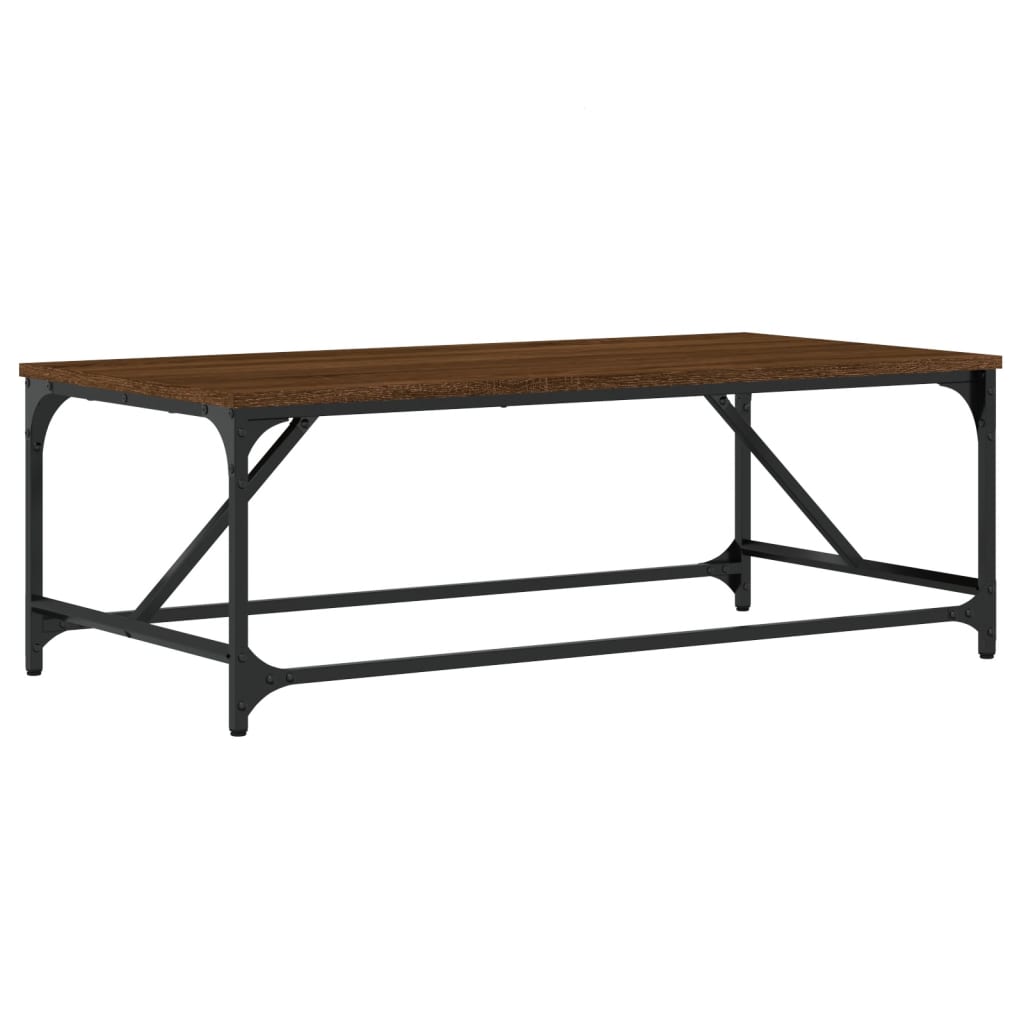 Stolić za kavu smeđa boja hrasta 100x50x35 cm konstruirano drvo