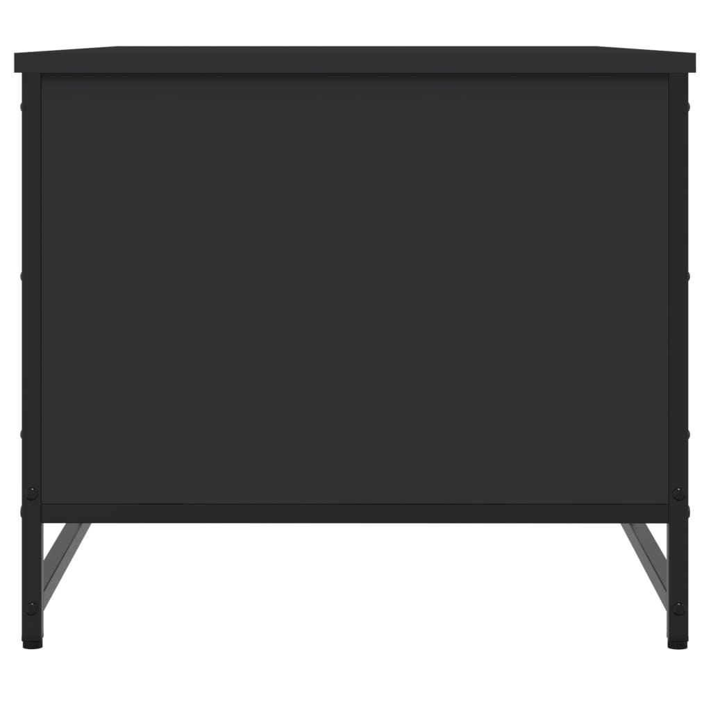 Stolić za kavu crni 85,5x51x45 cm od konstruiranog drva