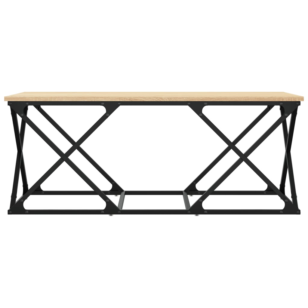 Stolić za kavu boja hrasta 100 x 49 x 40 cm konstruirano drvo