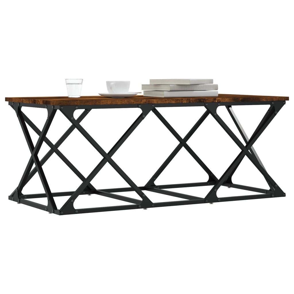 Stolić za kavu boja hrasta 100 x 49 x 40 cm konstruirano drvo