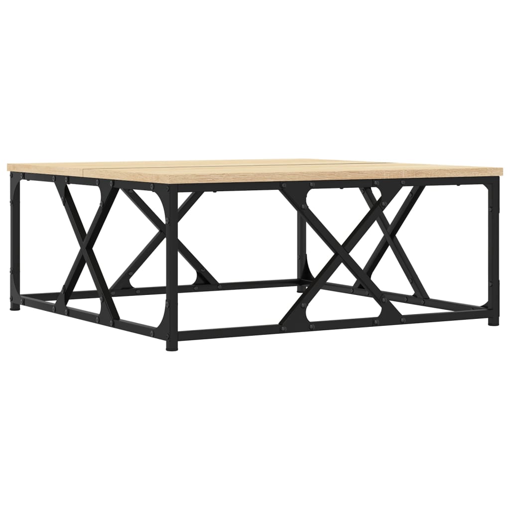 Stolić za kavu boja hrasta 70x70x30 cm konstruirano drvo