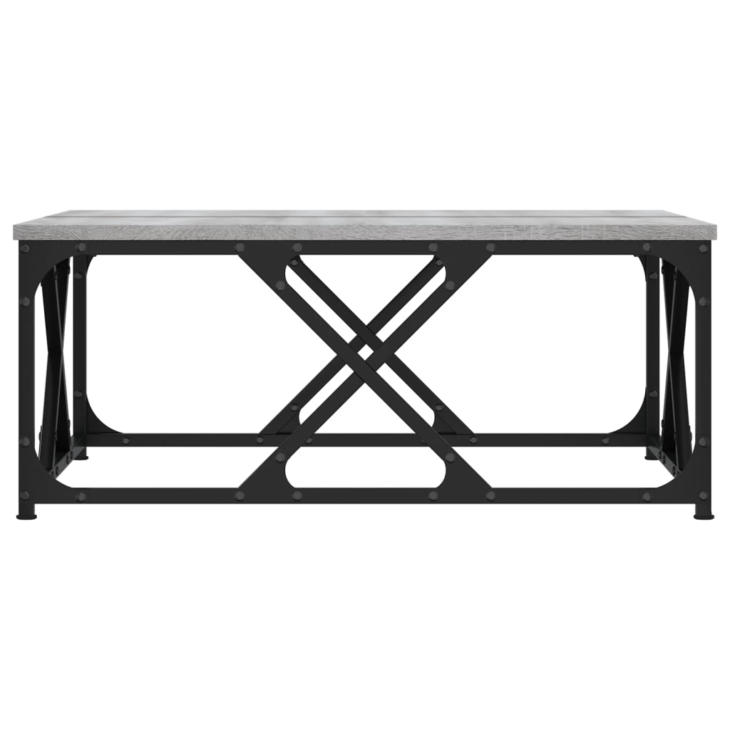 Stolić za kavu boja sivog hrasta 70x70x30 cm konstruirano drvo