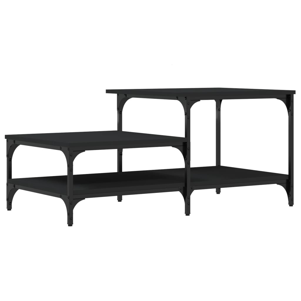 Stolić za kavu crni 100x50,5x45 cm konstruirano drvo