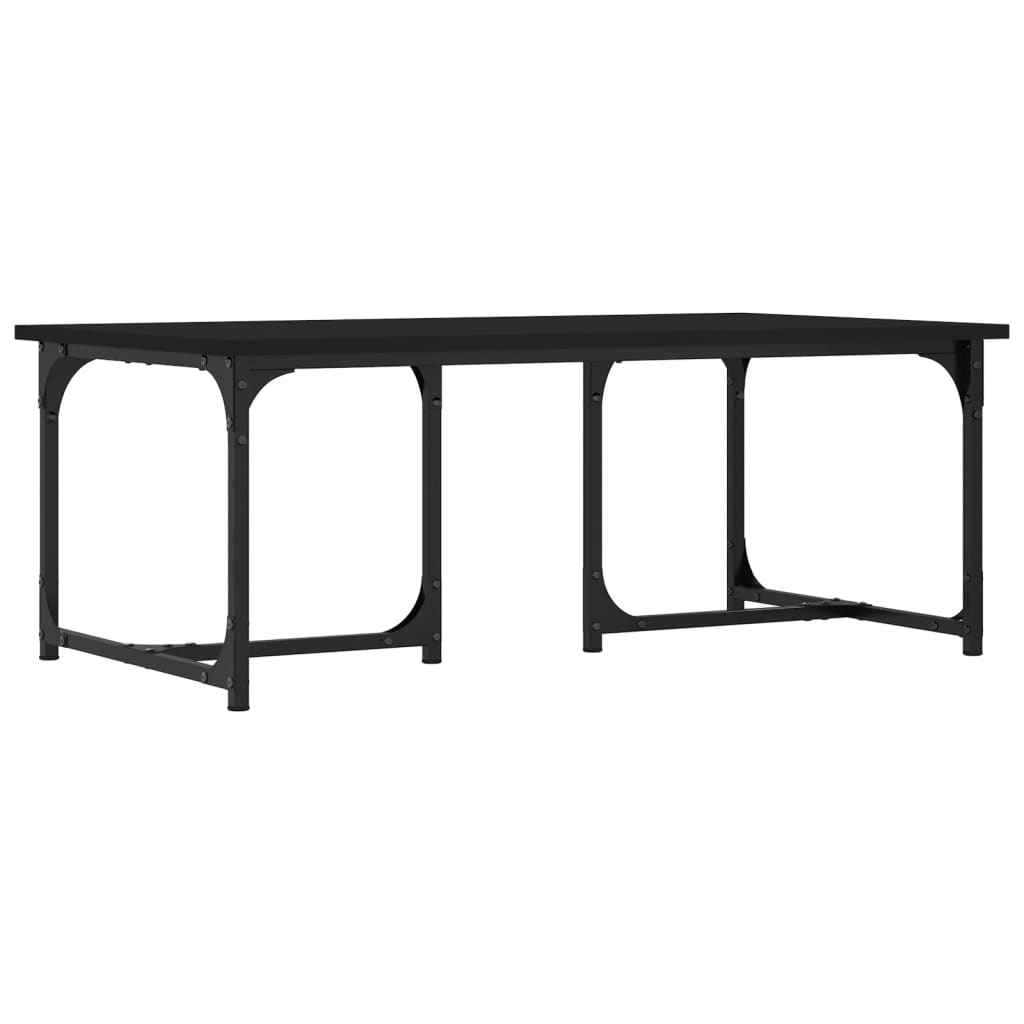 Stolić za kavu crni 90x50x35 cm od konstruiranog drva