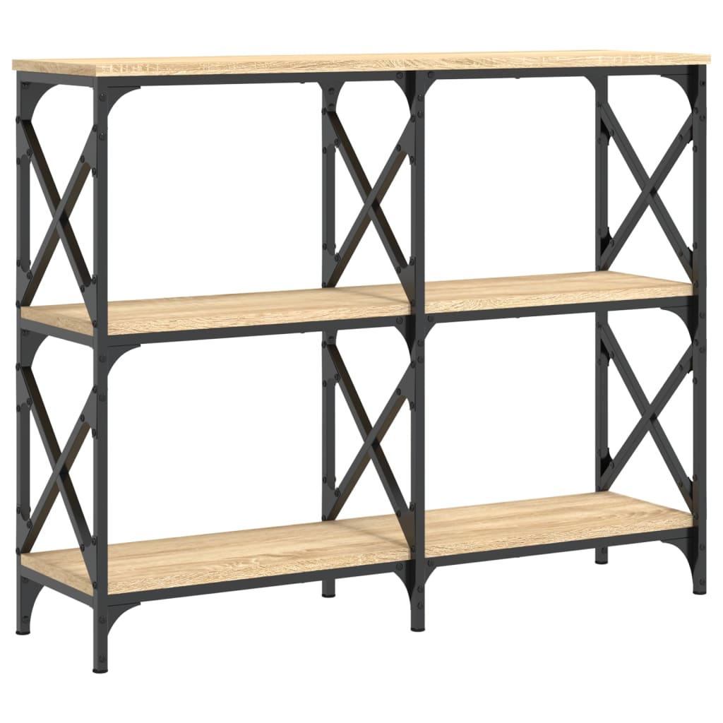 Konzolni stol boja hrasta 100 x 28 x 80,5 cm konstruirano drvo
