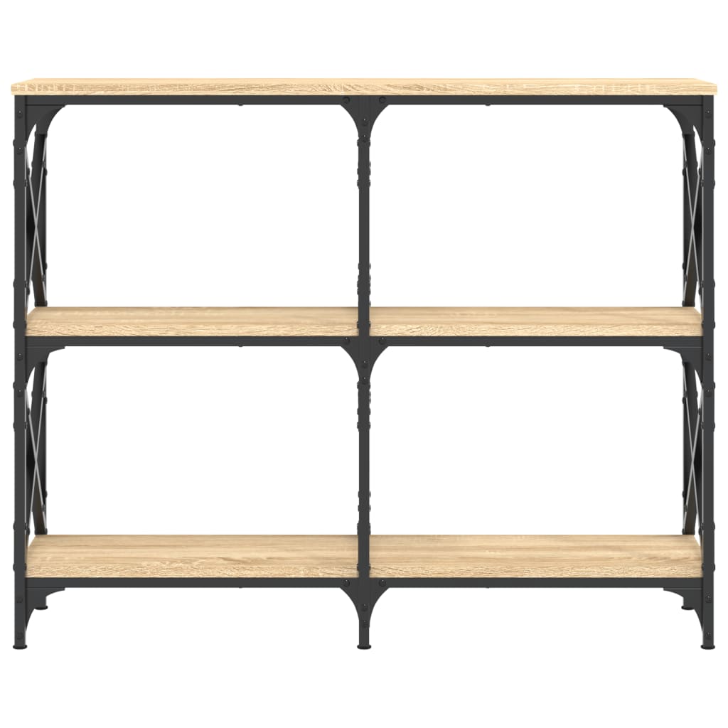 Konzolni stol boja hrasta 100 x 28 x 80,5 cm konstruirano drvo