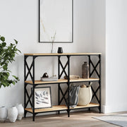 Konzolni stol boja hrasta 100 x 28 x 80,5 cm konstruirano drvo