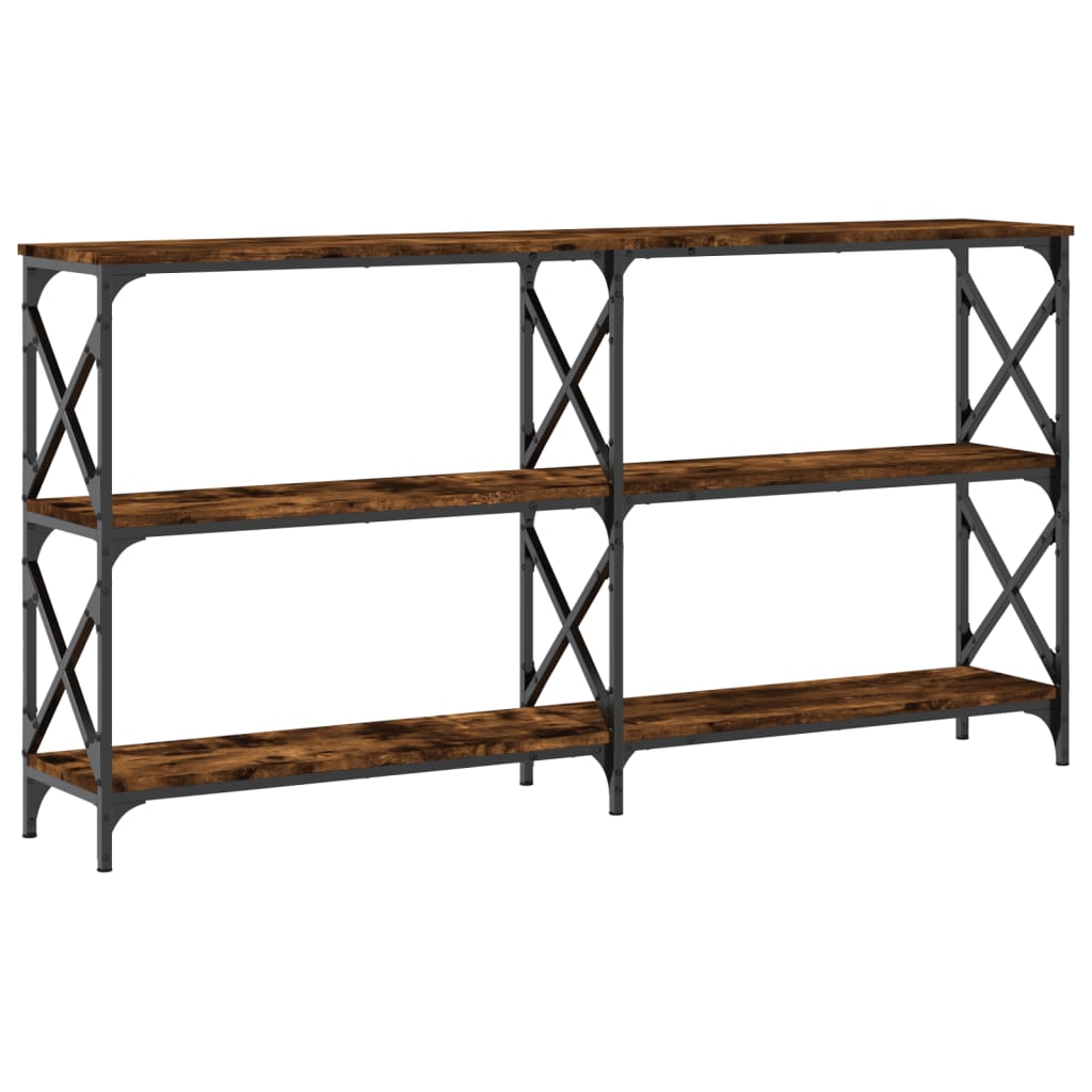 Konzolni stol boja hrasta 156 x 28 x 80,5 cm konstruirano drvo