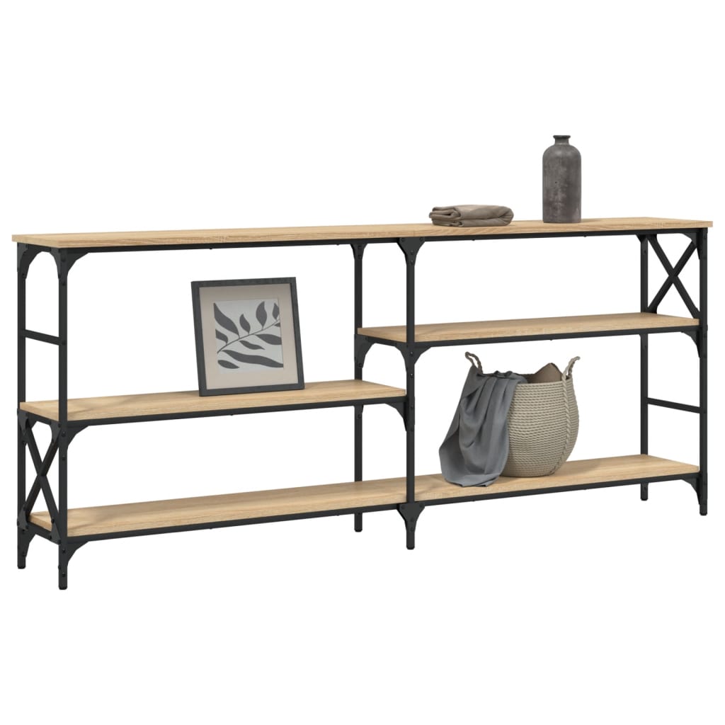 Konzolni stol boja hrasta 180x29x76,5 cm konstruirano drvo