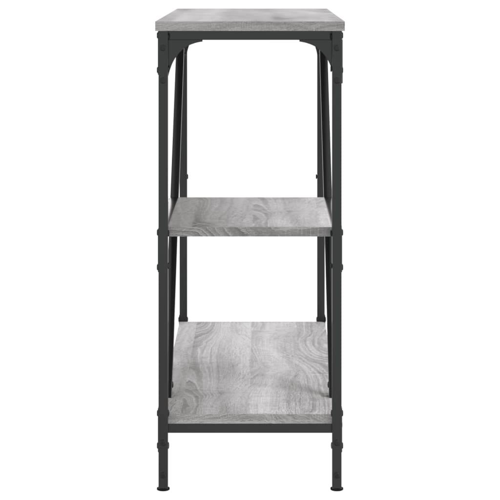 Konzolni stol siva boja hrasta 88,5x30x75 cm konstruirano drvo