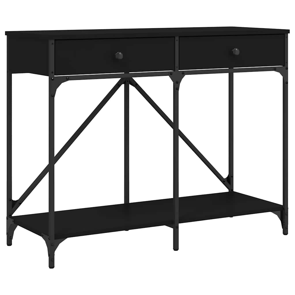 Konzolni stol crni 100 x 39 x 78,5 cm od konstruiranog drva