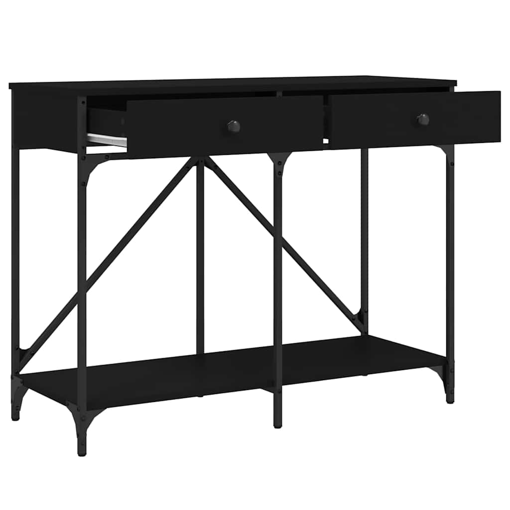 Konzolni stol crni 100 x 39 x 78,5 cm od konstruiranog drva