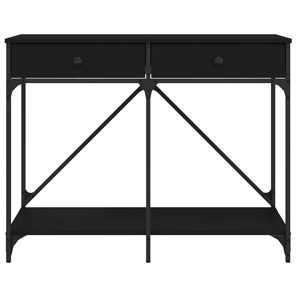 Konzolni stol crni 100 x 39 x 78,5 cm od konstruiranog drva