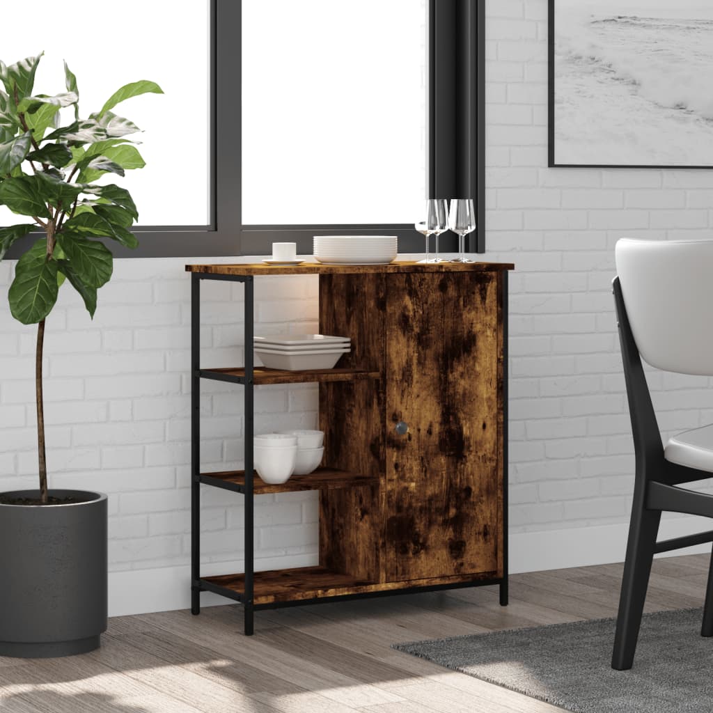 Komoda boja dimljenog hrasta 70 x 30 x 80 cm konstruirano drvo
