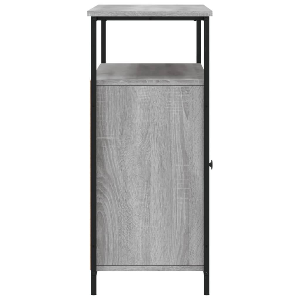 Komoda siva boja hrasta 100x35x80 cm od konstruiranog drva