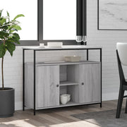 Komoda siva boja hrasta 100x35x80 cm od konstruiranog drva