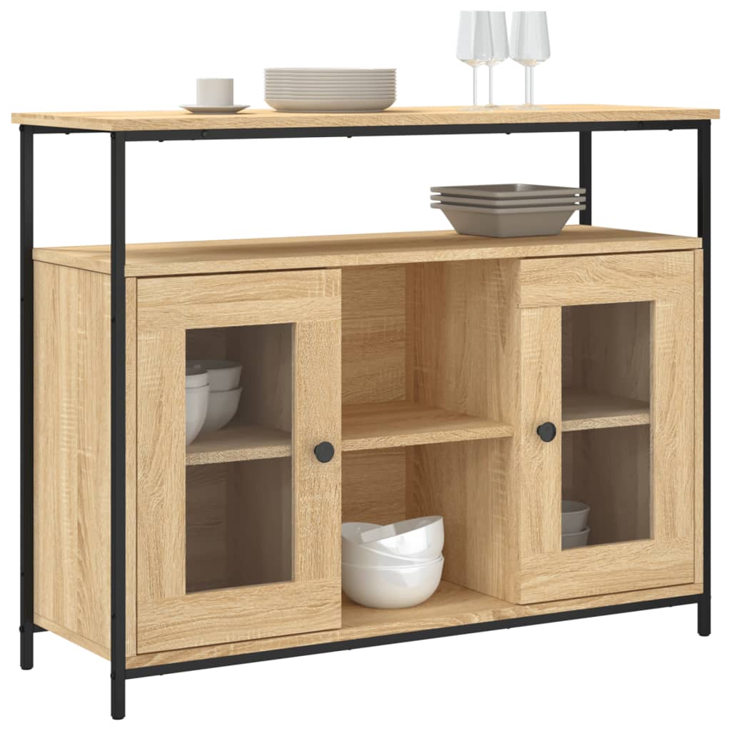 Komoda boja hrasta sonome 100 x 35 x 80 cm konstruirano drvo