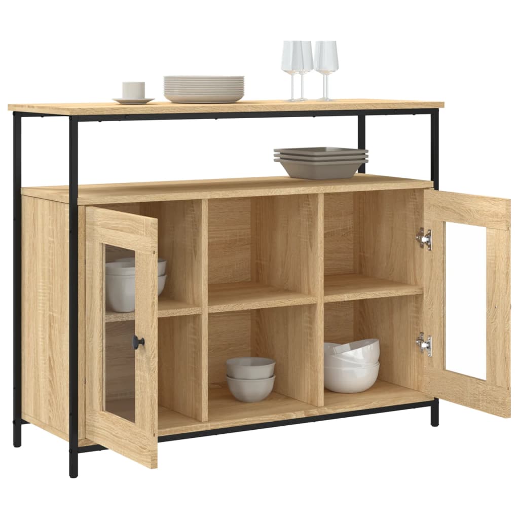 Komoda boja hrasta sonome 100 x 35 x 80 cm konstruirano drvo