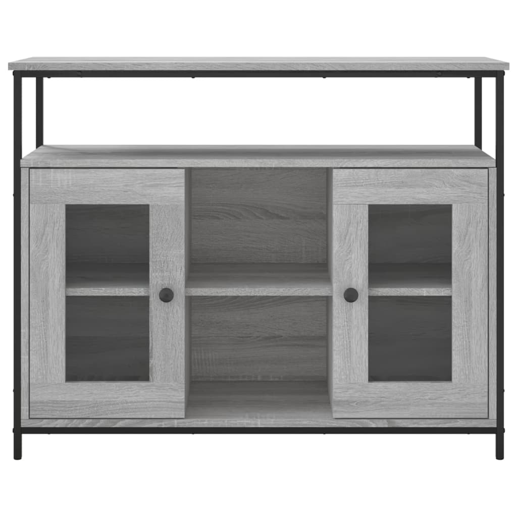 Komoda siva boja hrasta 100x35x80 cm od konstruiranog drva