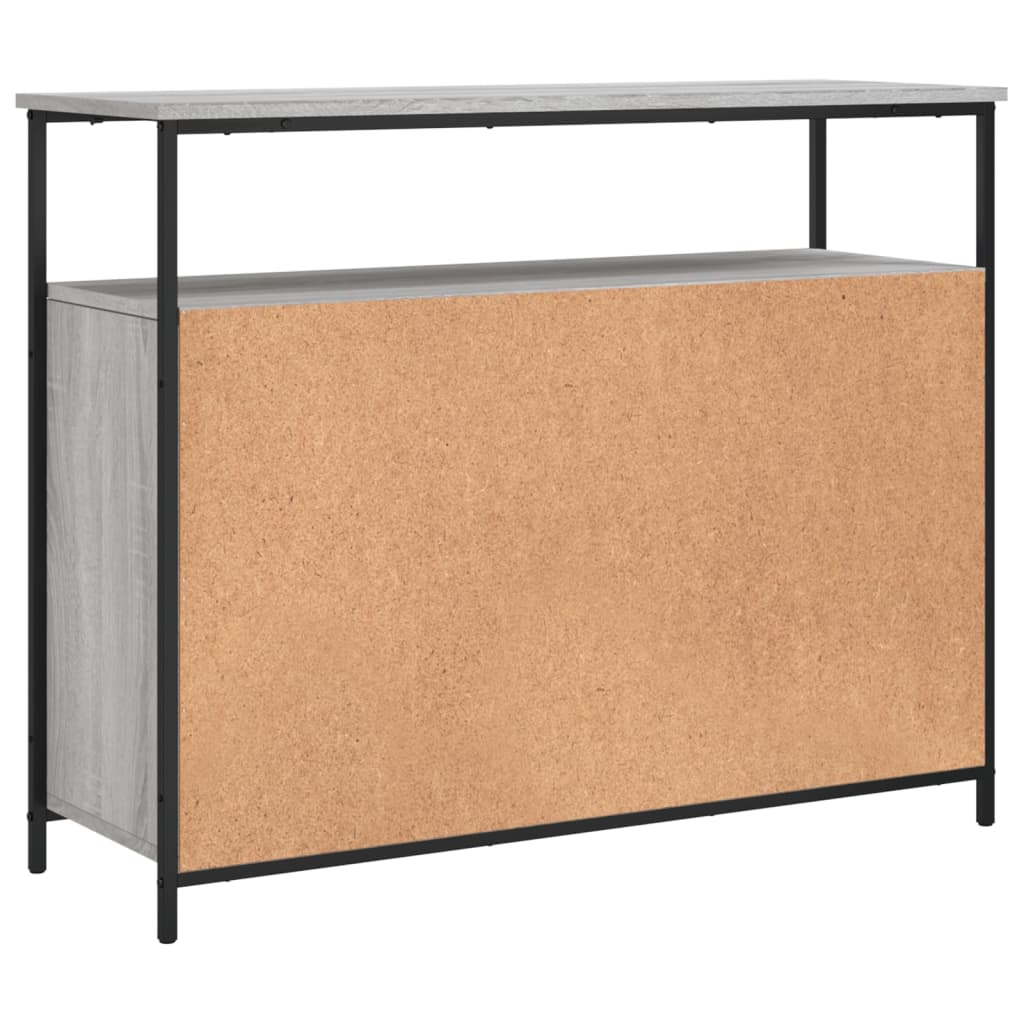 Komoda siva boja hrasta 100x35x80 cm od konstruiranog drva