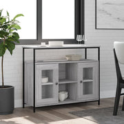 Komoda siva boja hrasta 100x35x80 cm od konstruiranog drva