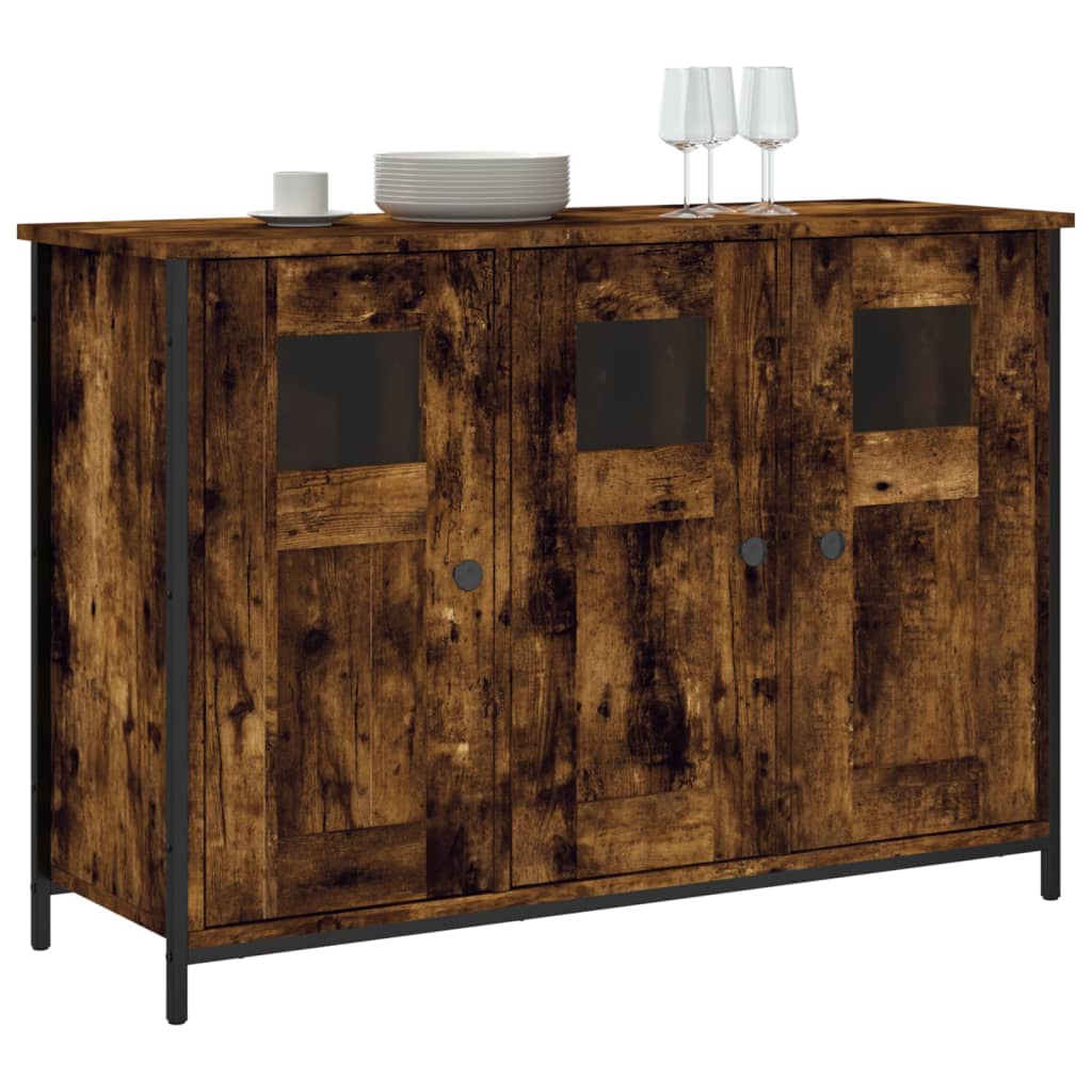 Komoda boja dimljenog hrasta 100 x 35 x 70 cm konstruirano drvo
