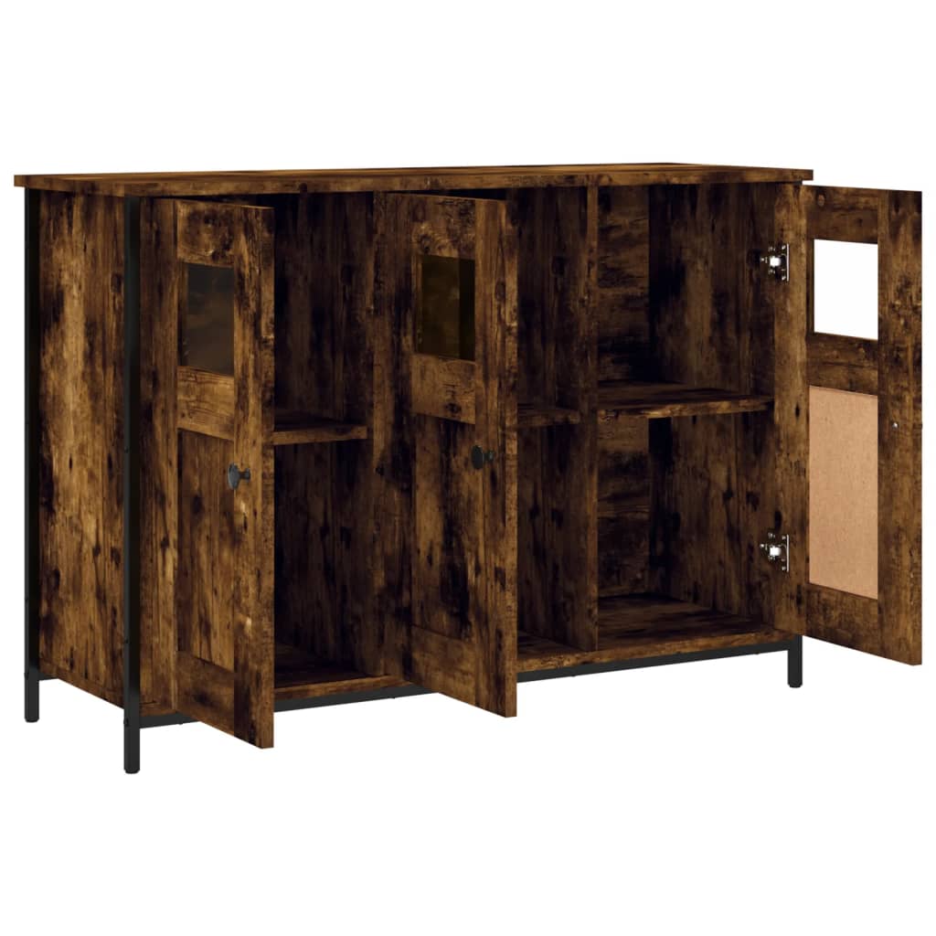 Komoda boja dimljenog hrasta 100 x 35 x 70 cm konstruirano drvo
