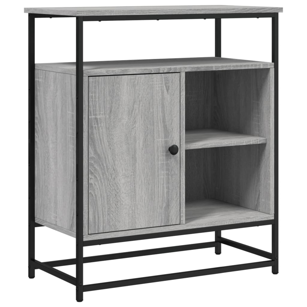 Komoda siva boja hrasta 69 x 35 x 80 cm od konstruiranog drva