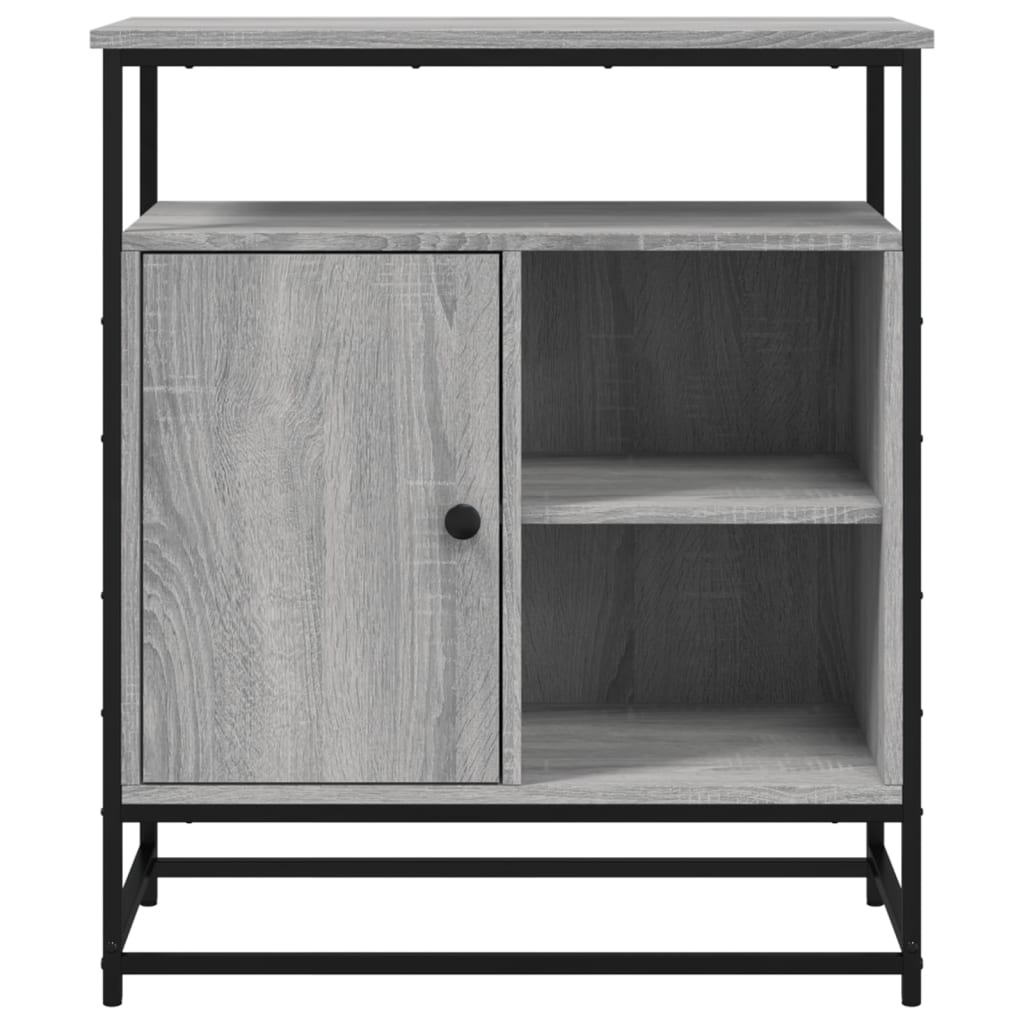 Komoda siva boja hrasta 69 x 35 x 80 cm od konstruiranog drva