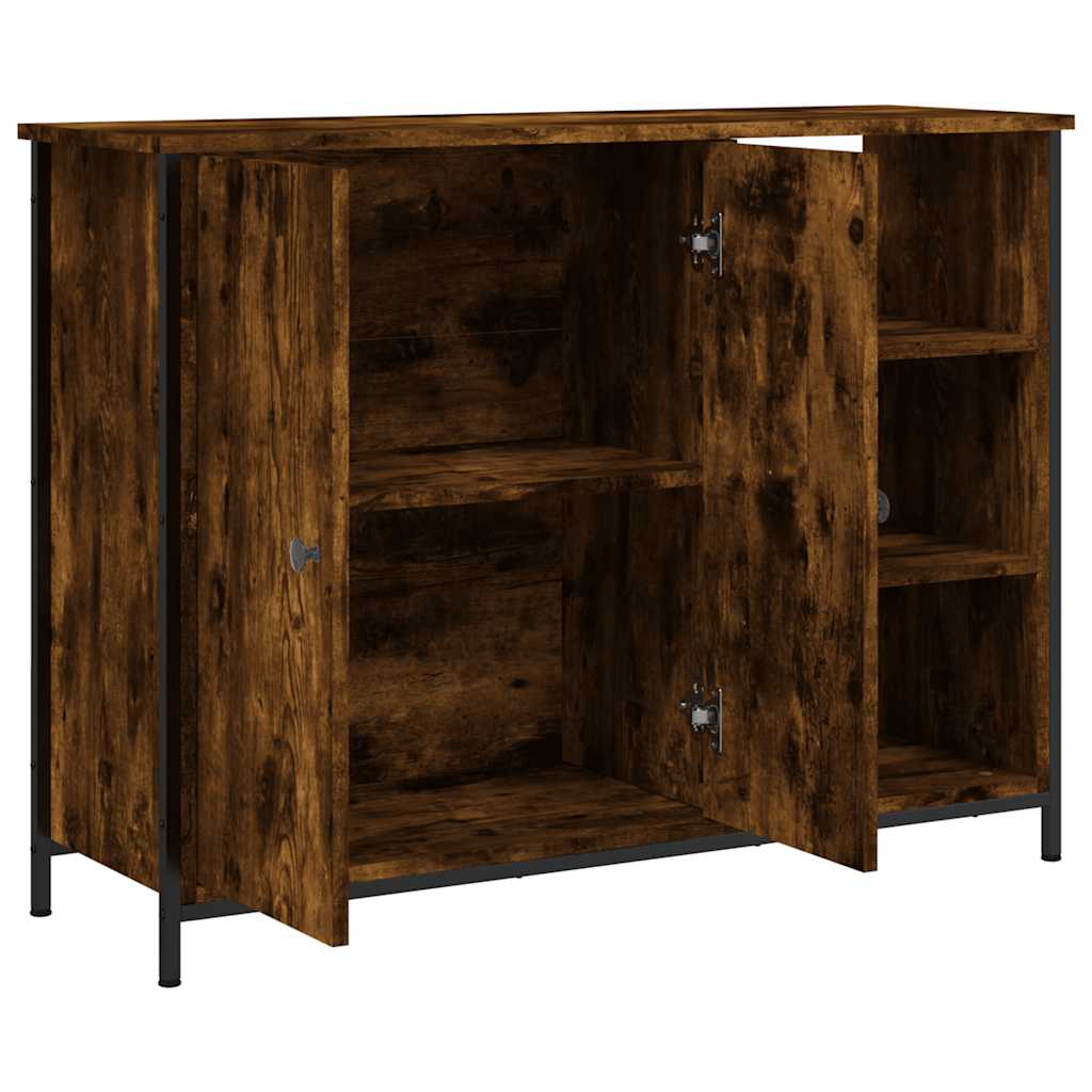 Komoda boja dimljenog hrasta 100 x 33 x 75 cm konstruirano drvo