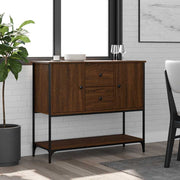 Komoda smeđa boja hrasta 100 x 36 x 85 cm konstruirano drvo