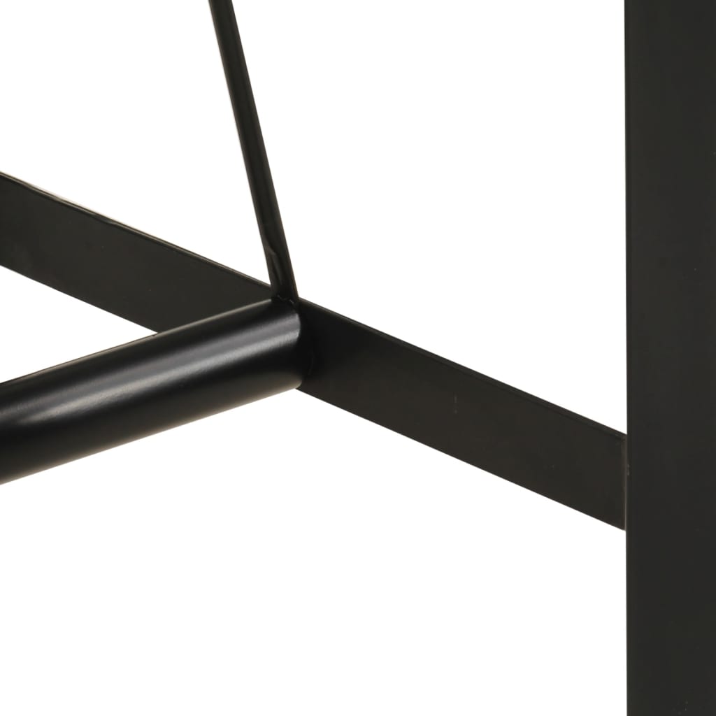 Barski stol 150 x 70 x 107 cm masivno obnovljeno drvo i željezo