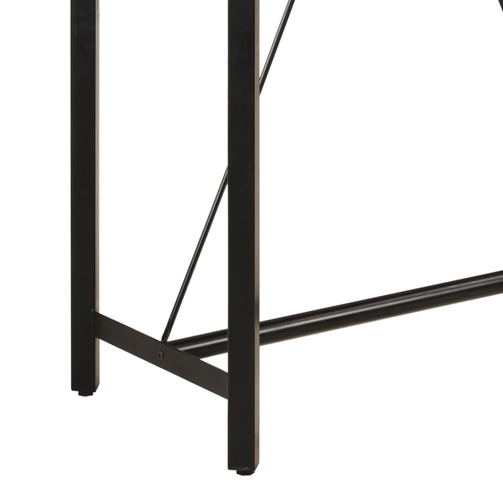 Barski stol 150 x 70 x 107 cm masivno drvo manga i željezo