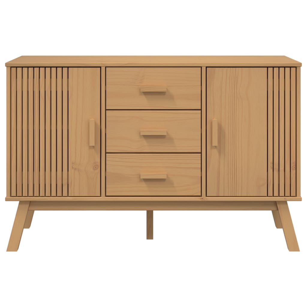 Komoda OLDEN smeđa 114 x 43 x 73,5 cm od masivne borovine