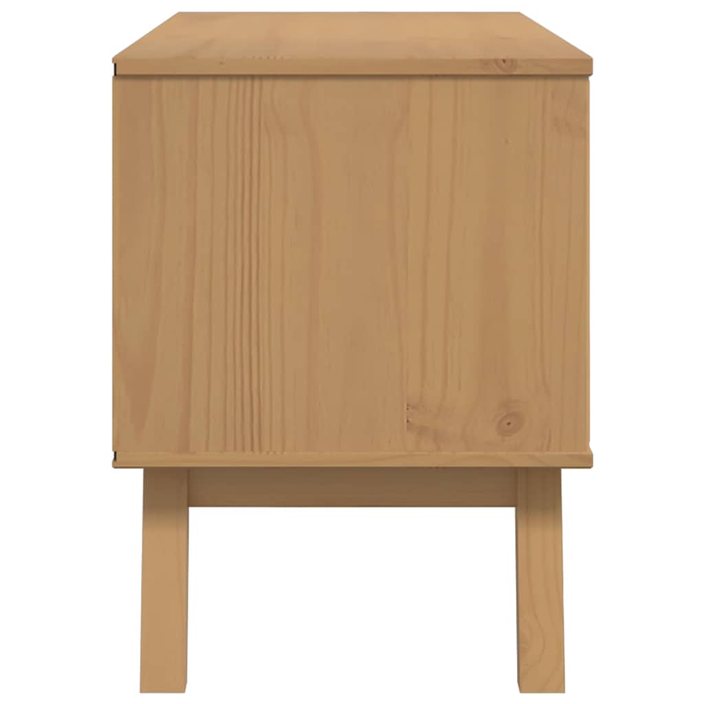 TV ormarić OLDEN smeđi 114 x 43 x 57 cm od masivne borovine