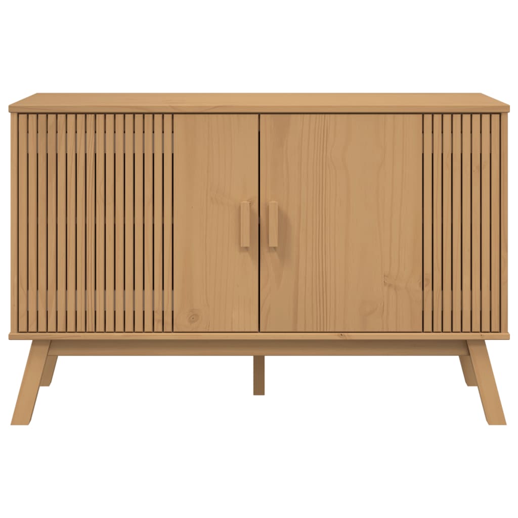 Komoda OLDEN smeđa 114 x 43 x 73,5 cm od masivne borovine