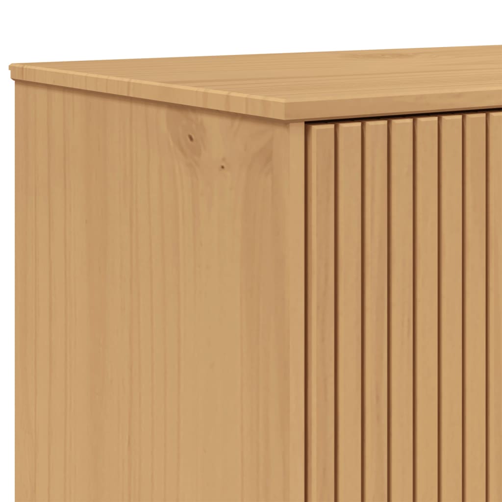 Visoka komoda OLDEN smeđa 85 x 43 x 125 cm od masivne borovine