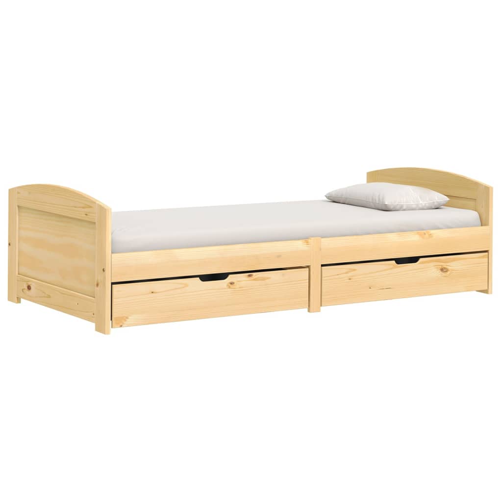 Dnevni ležaj s 2 ladice IRUN 90x200 cm masivna borovina