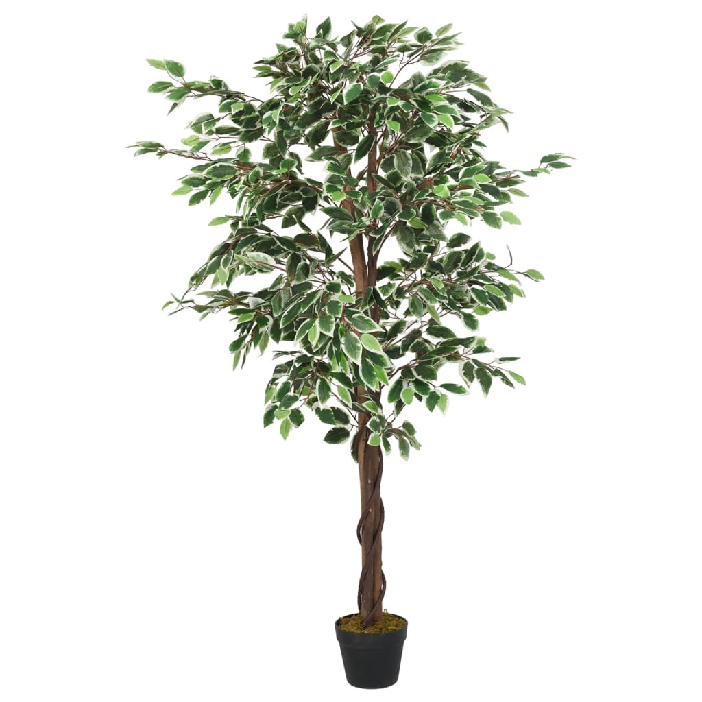 Umjetno stablo fikusa 630 listova 120 cm zeleno