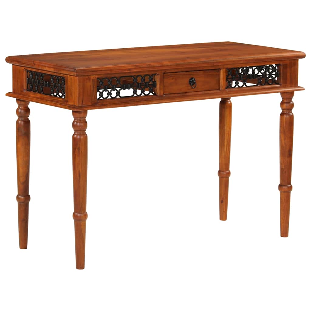Radni stol s ladicom 110 x 50 x 76 cm masivno bagremovo drvo