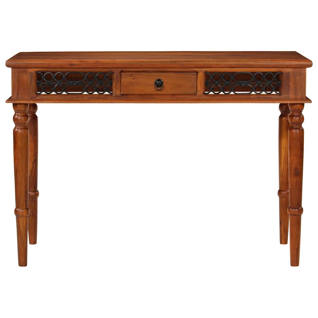 Radni stol s ladicom 110 x 50 x 76 cm masivno bagremovo drvo