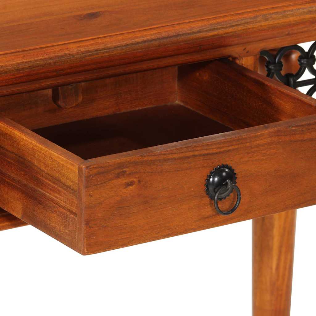 Radni stol s ladicom 110 x 50 x 76 cm masivno bagremovo drvo