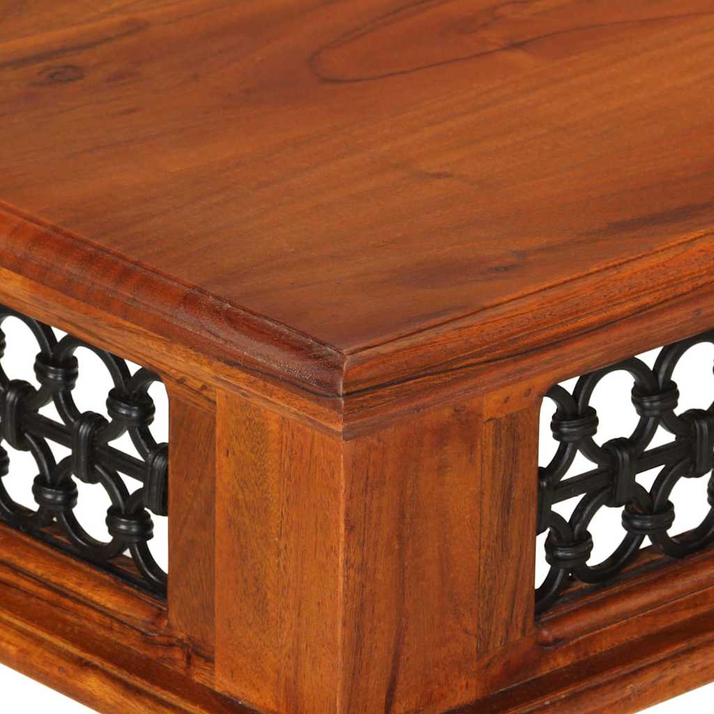 Radni stol s ladicom 110 x 50 x 76 cm masivno bagremovo drvo