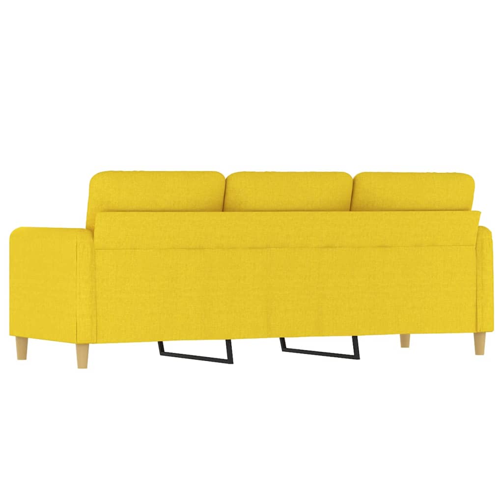 Trosjed od tkanine svjetložuti 180 cm