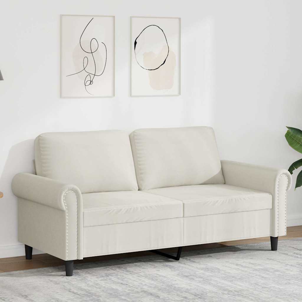 Dvosjed krem 140 cm baršunasti