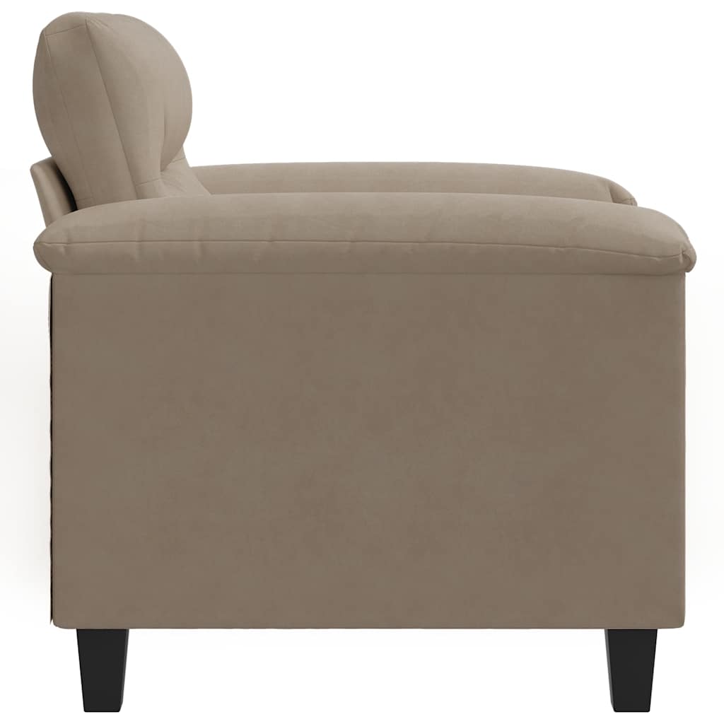 Fotelja smeđesiva 60 cm od mikrovlakana