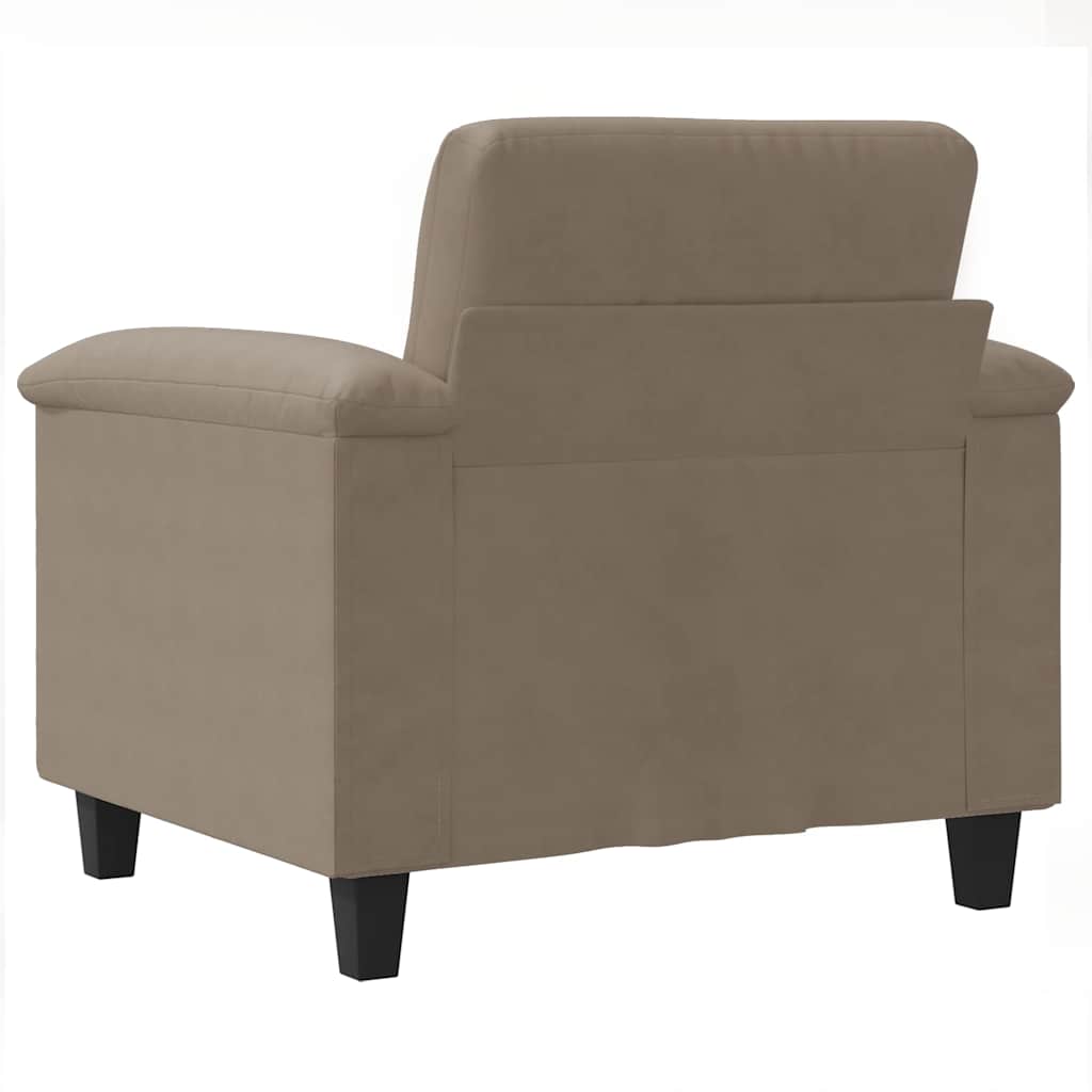 Fotelja smeđesiva 60 cm od mikrovlakana