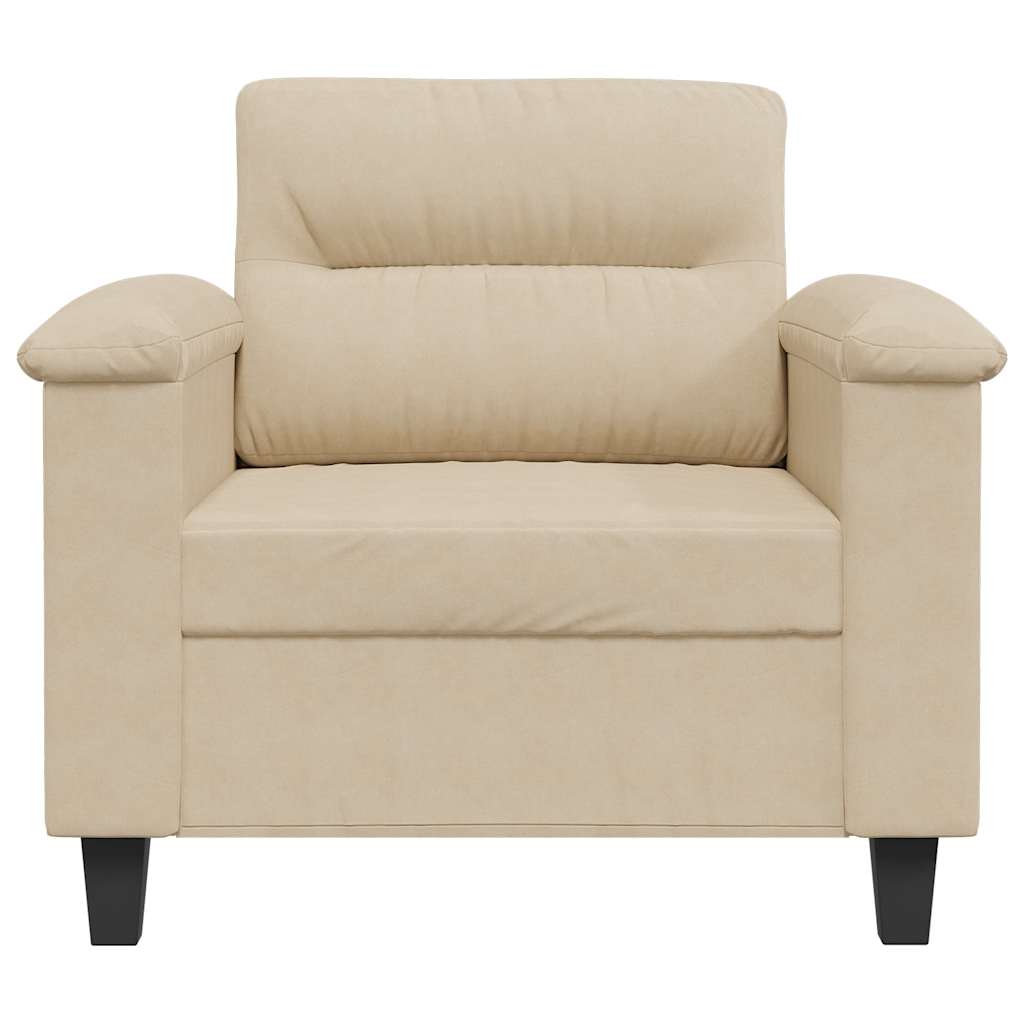 Fotelja krem 60 cm od mikrovlakana