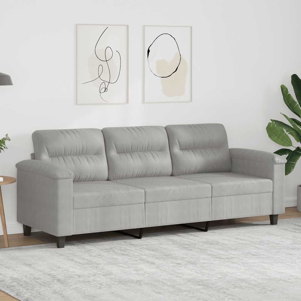 Trosjed Svjetlosiva 180 cm od mikrovlakana